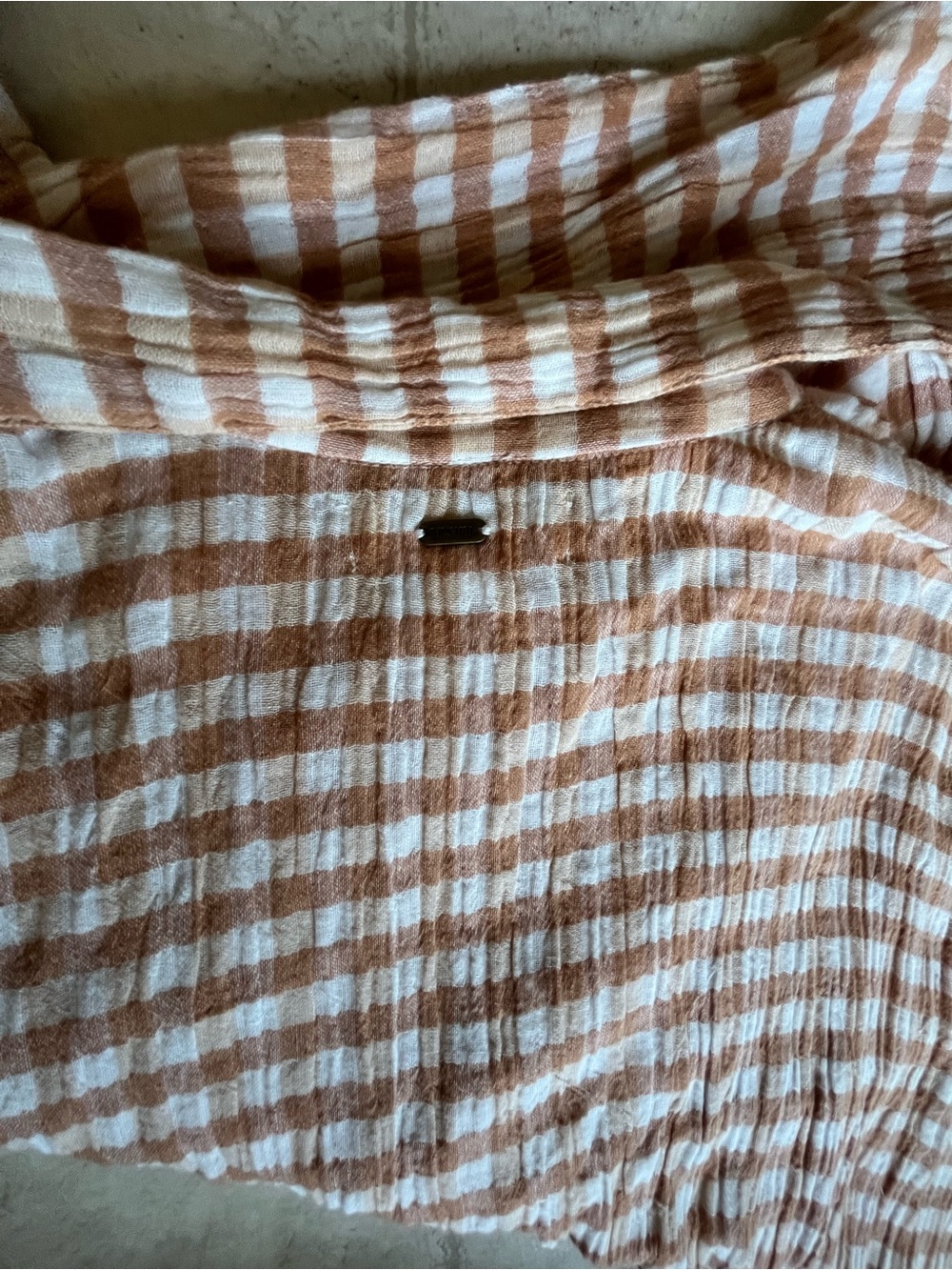 Rip Curl Women's Oversized Checked Button-Down Top